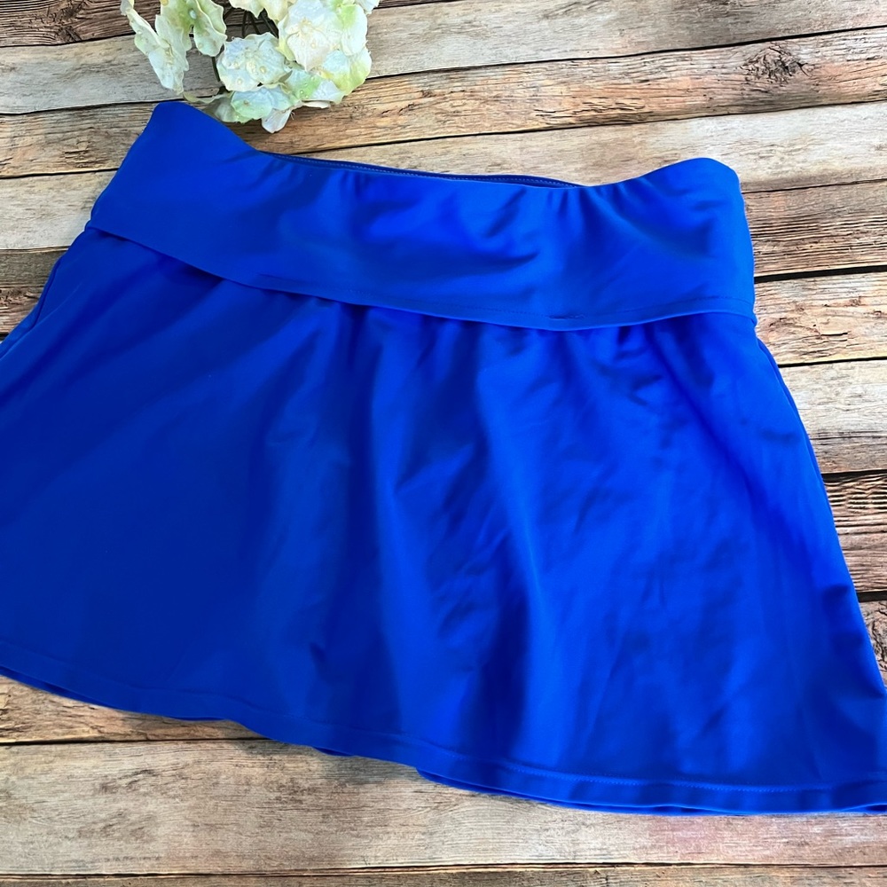 Simply Swim Royal Blue Swim Skirt Bottom Size 12